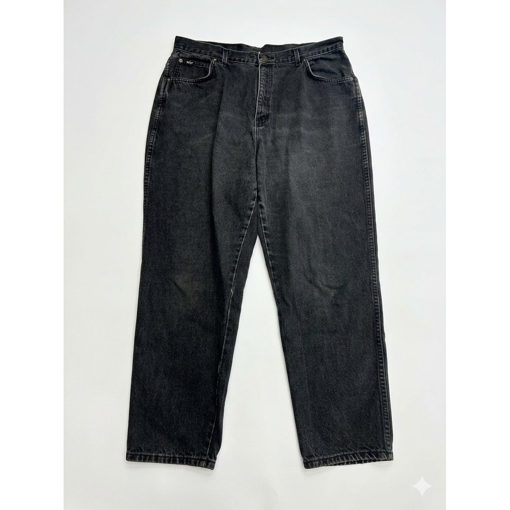 VTG 90s Chic Black High Waisted Mom Jeans Made in USA 22 WP 100% Cotton